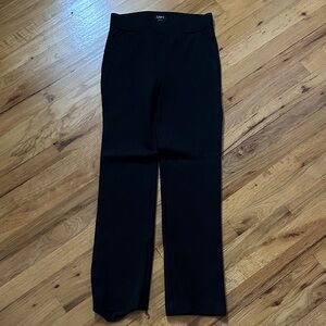 Black Straight-Leg Pants